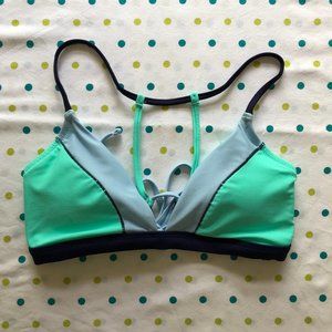 NWT SO Blue Strappy Bikini Top